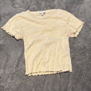 Yellow Short Sleeve Top